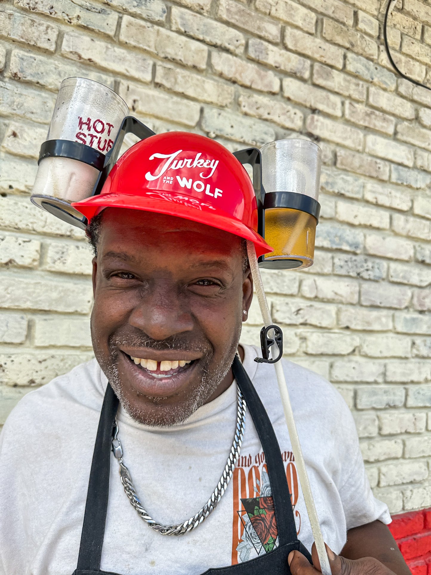 Turkey and the Wolf Beer Helmet