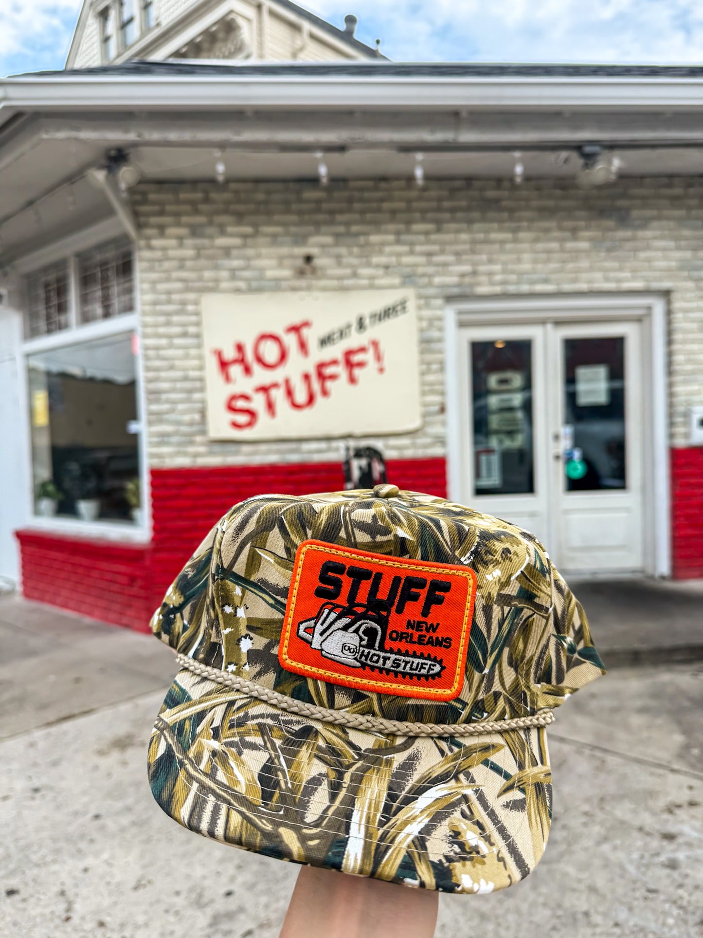 Hot Stuff Camo Chainsaw Hat