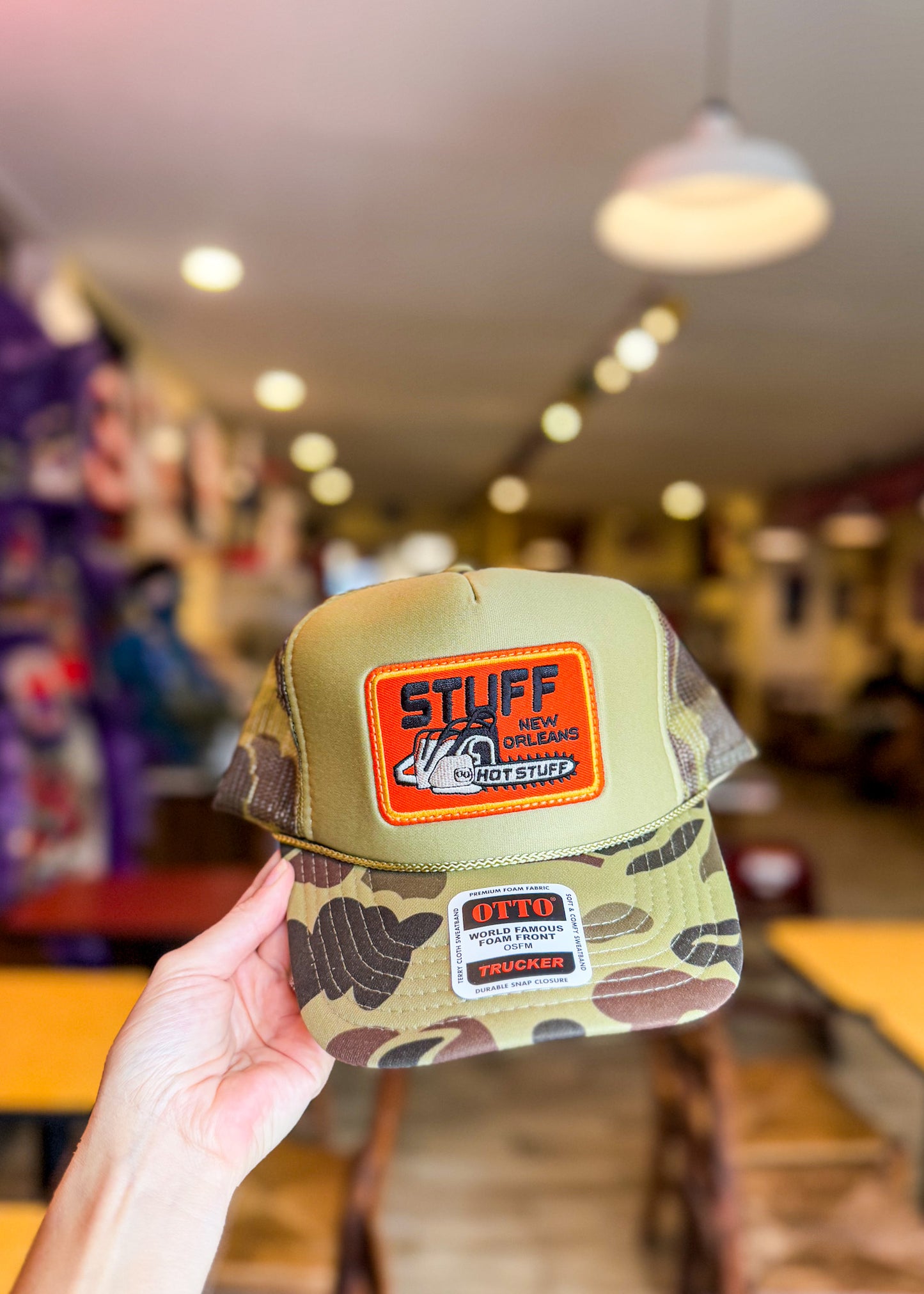 Hot Stuff Chainsaw Trucker Hat