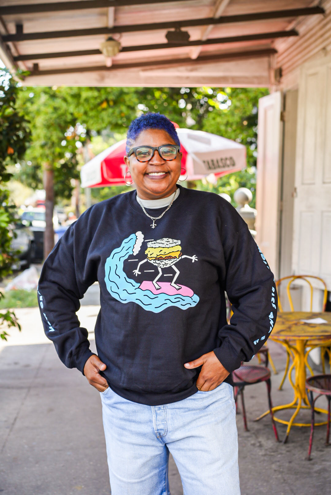 Molly's Surfing Biscuit Sweatshirt