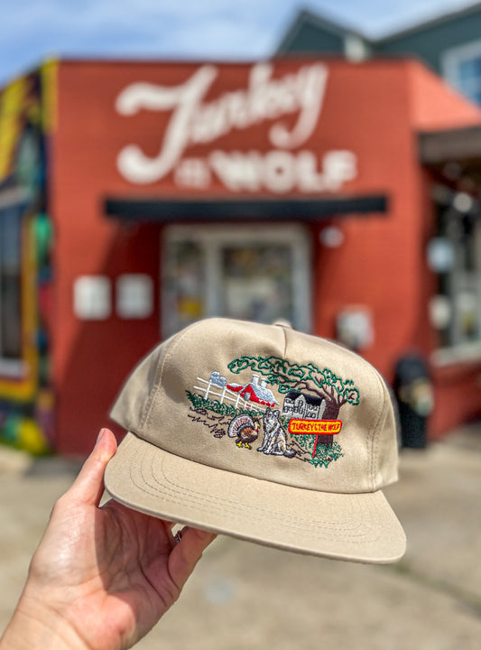 Turkey and the Wolf Embroidered Hat